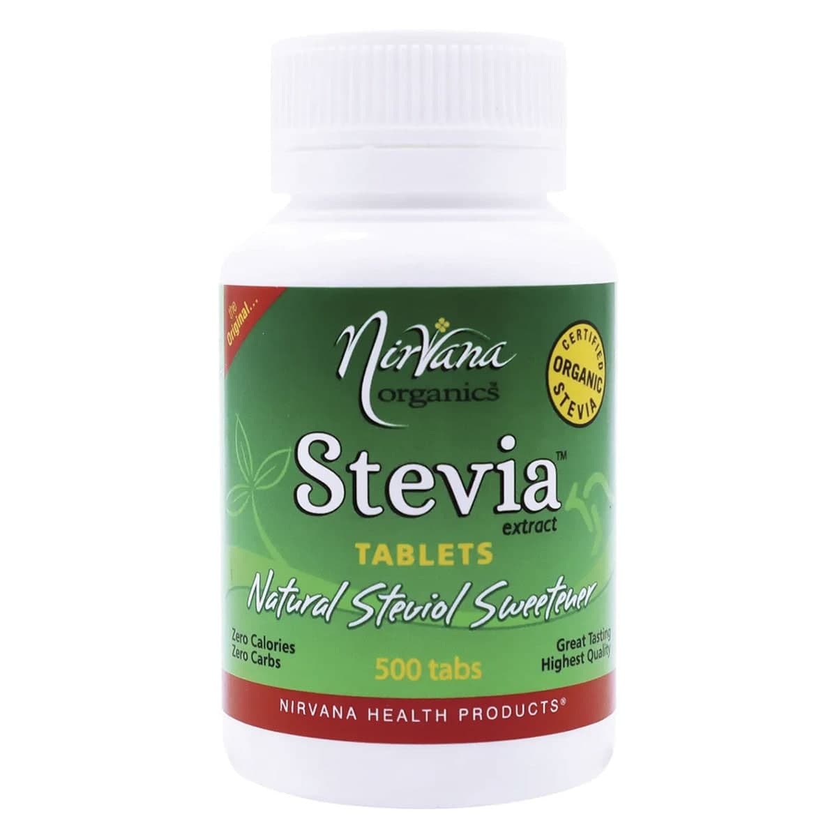 Nirvana Organics Stevia 500 Tablets