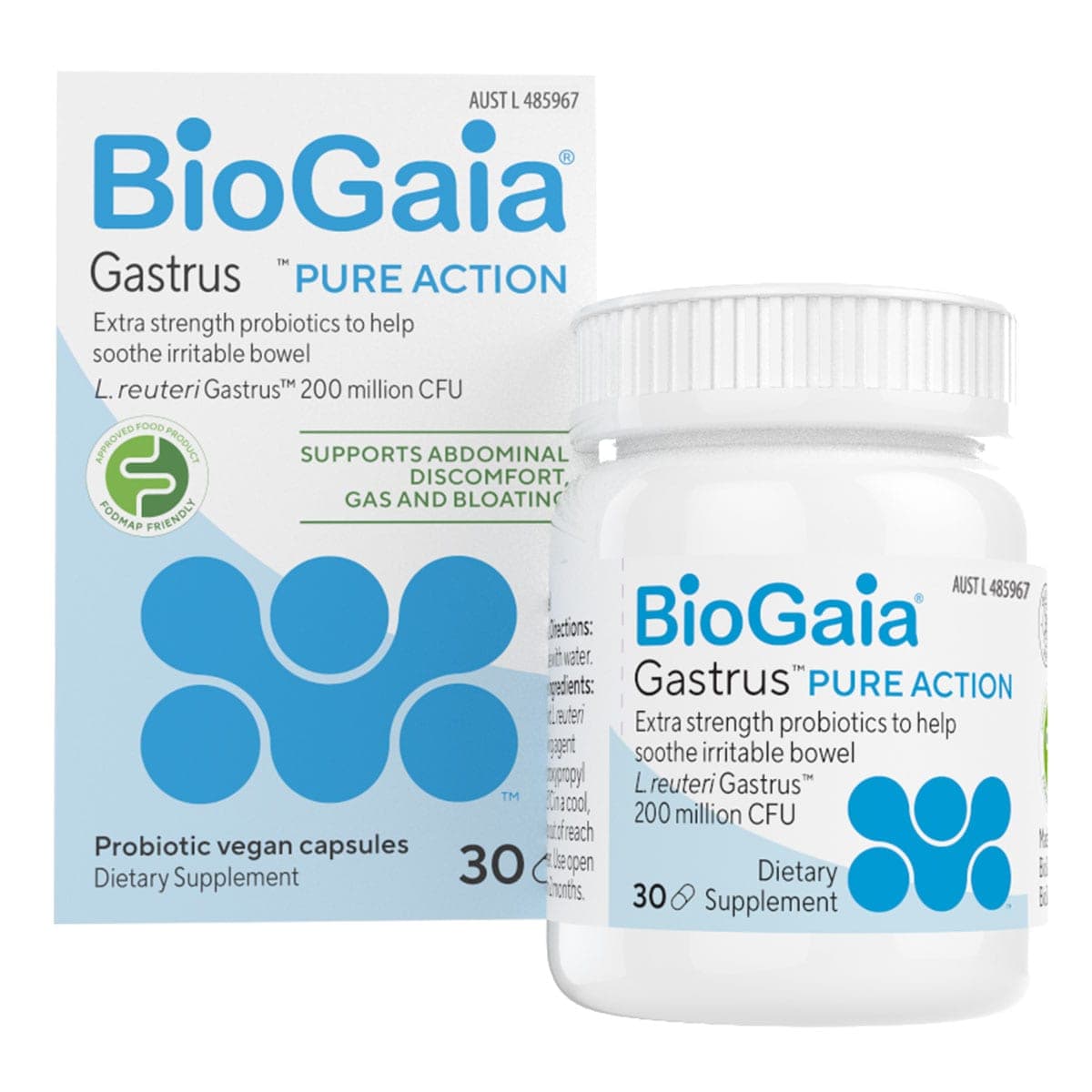 BioGaia Gastrus Pure Capsules 30 Capsules