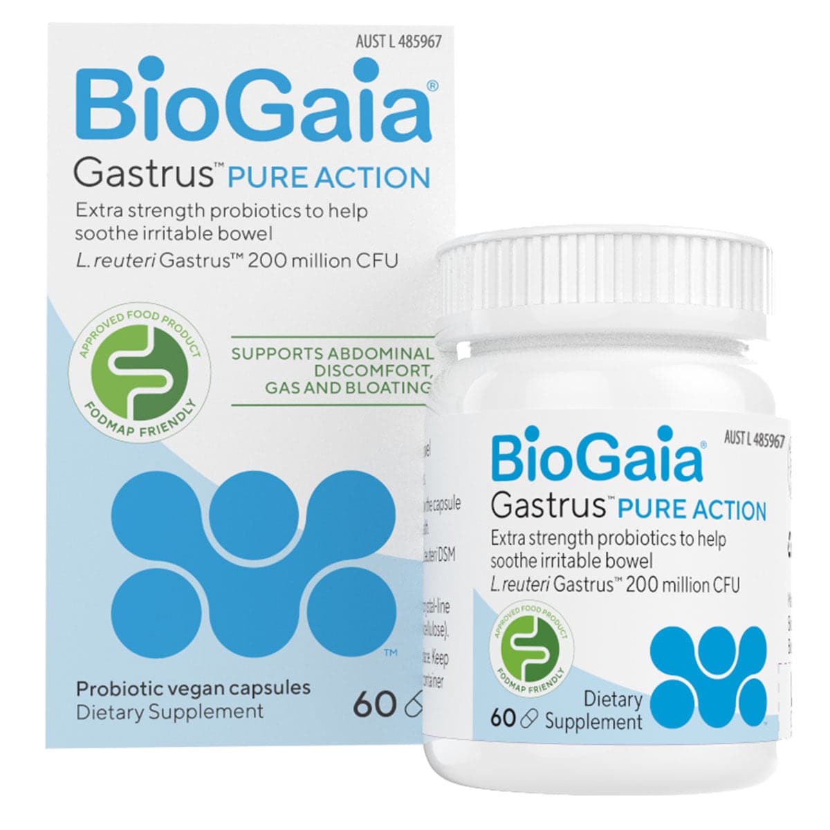 BioGaia Gastrus Pure Capsules 60 Capsules
