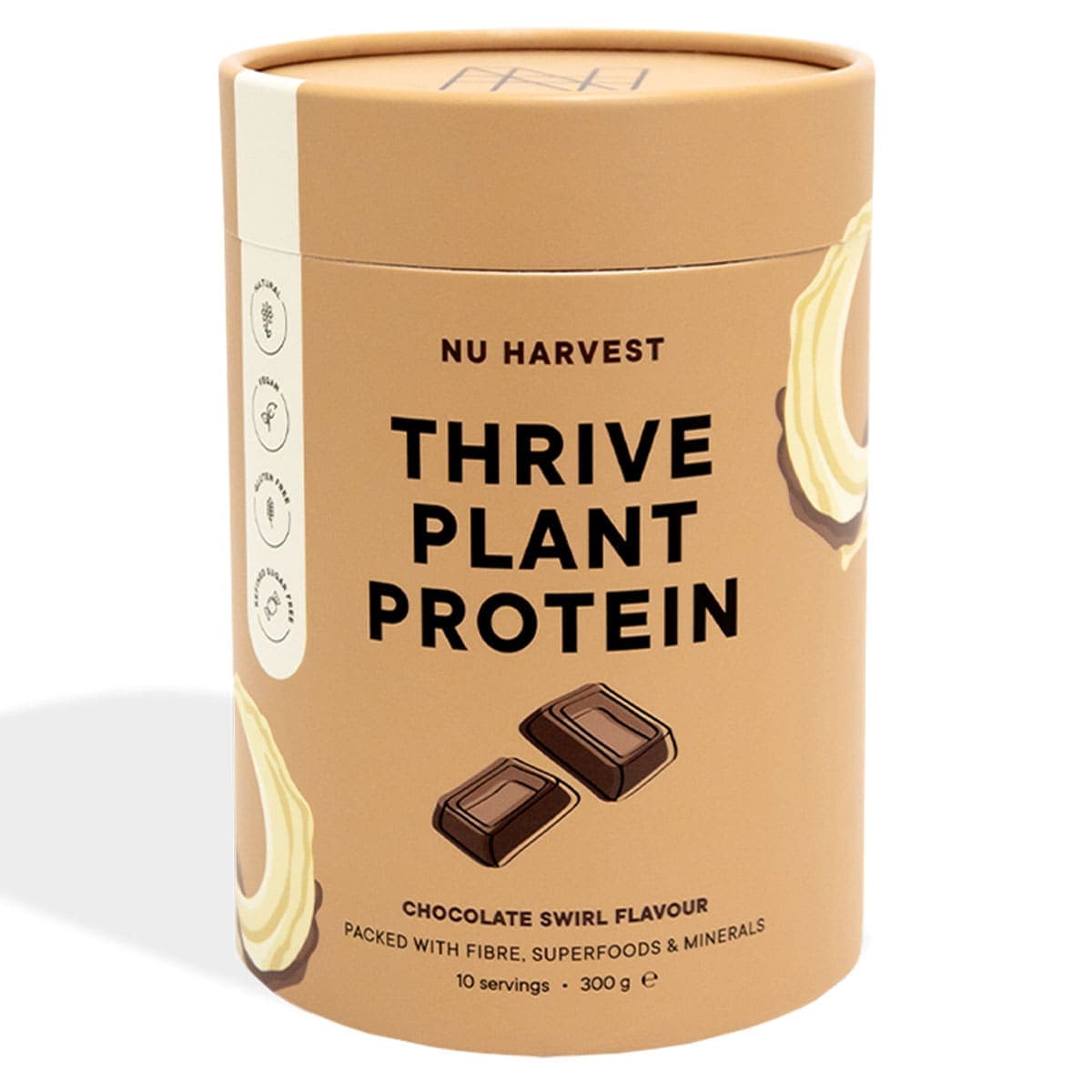Nu Harvest Thrive Plant Protein Powder Chocolate 300g