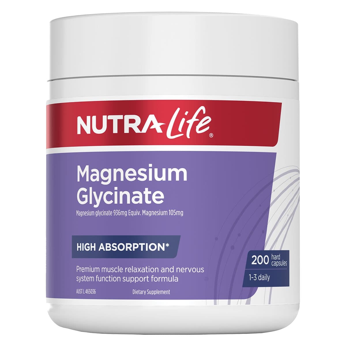 Nutra-Life Magnesium Glycinate 200 Capsules