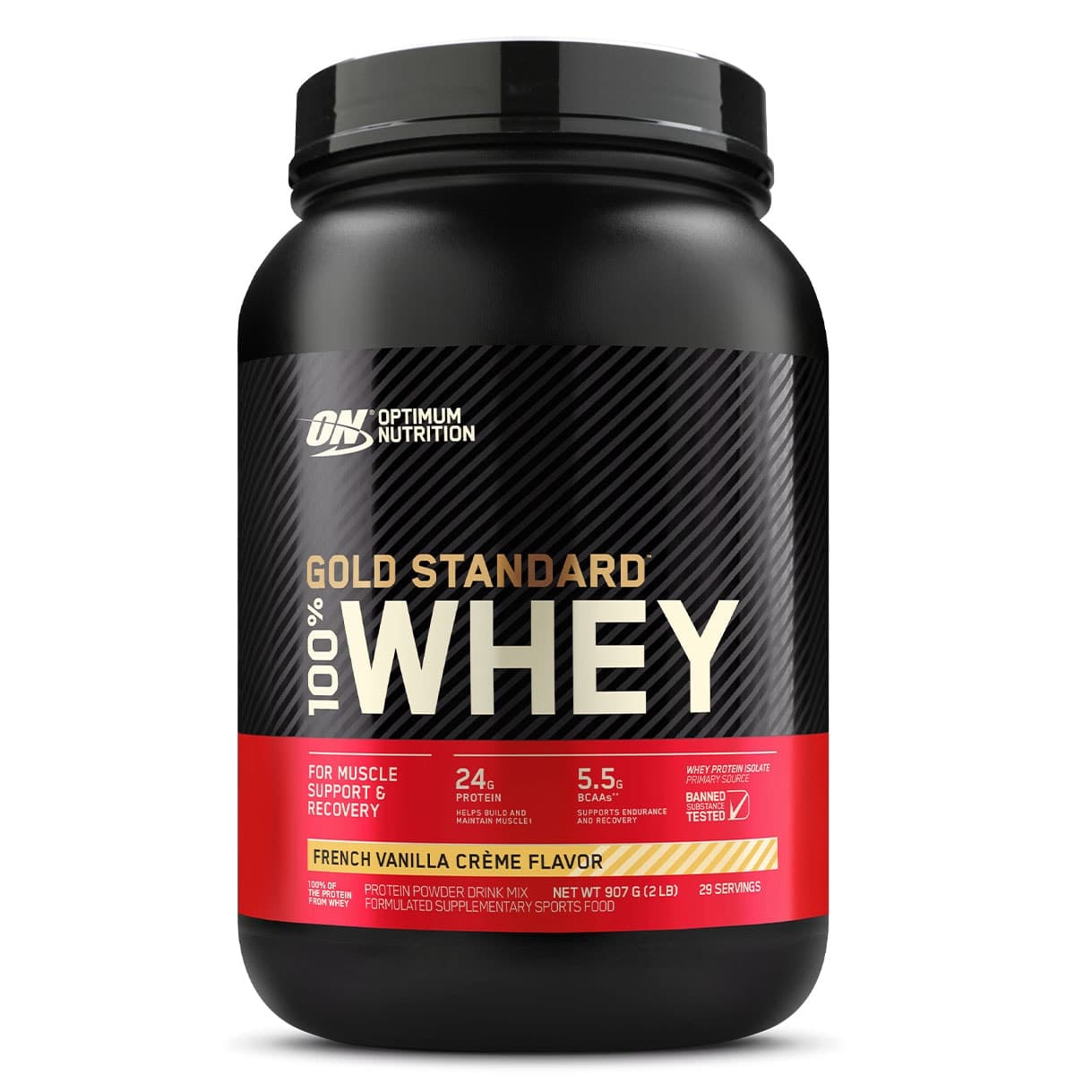 Optimum Nutrition Gold Standard 100% Whey Protein Powder Vanilla Creme 907g