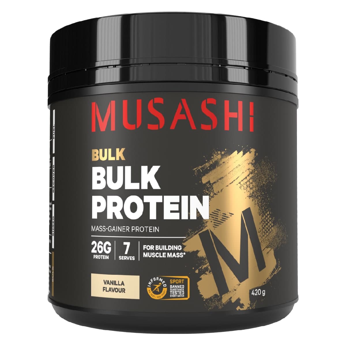 Musashi Bulk Protein Powder Vanilla 420g