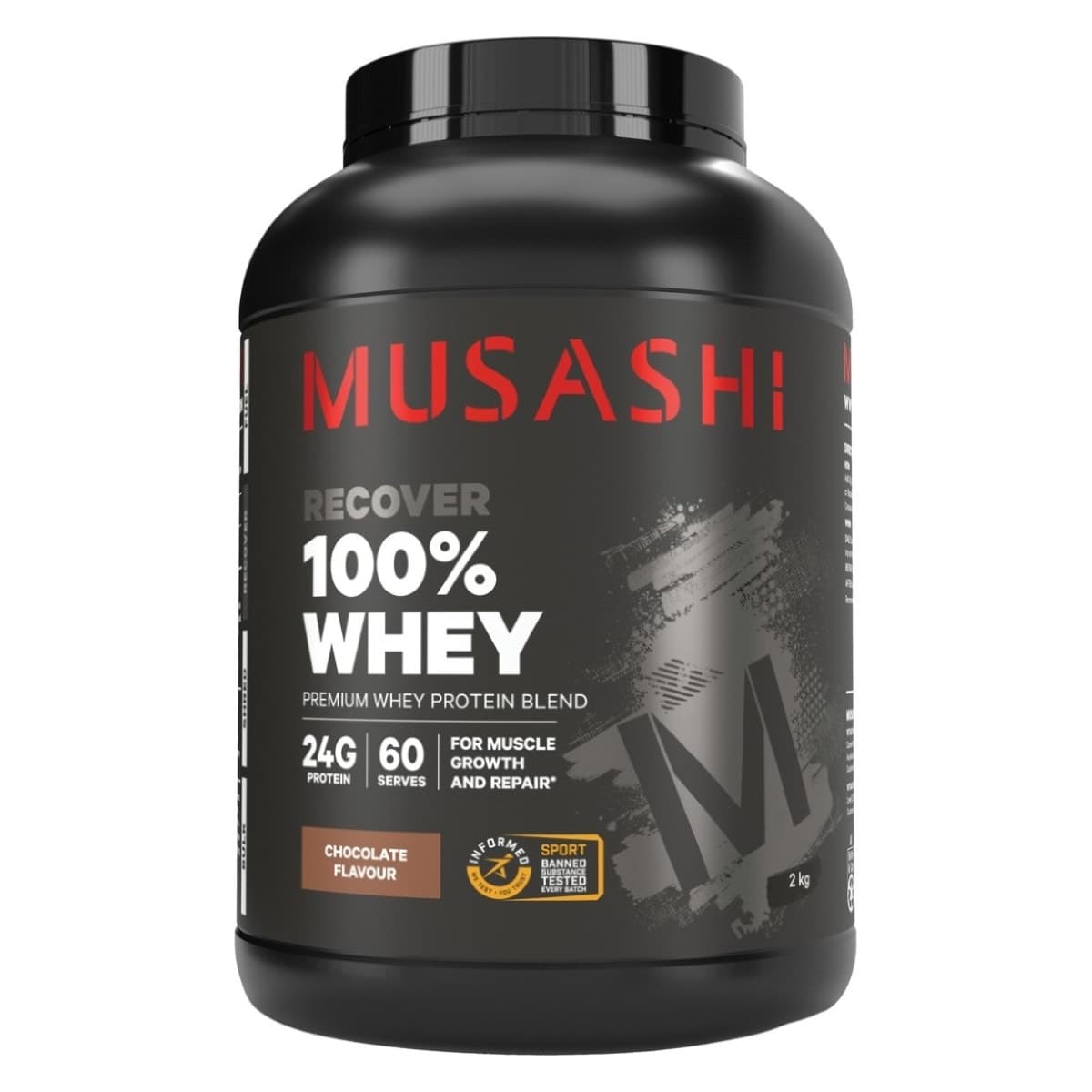 Musashi 100% Whey Protein Powder Chocolate 2kg