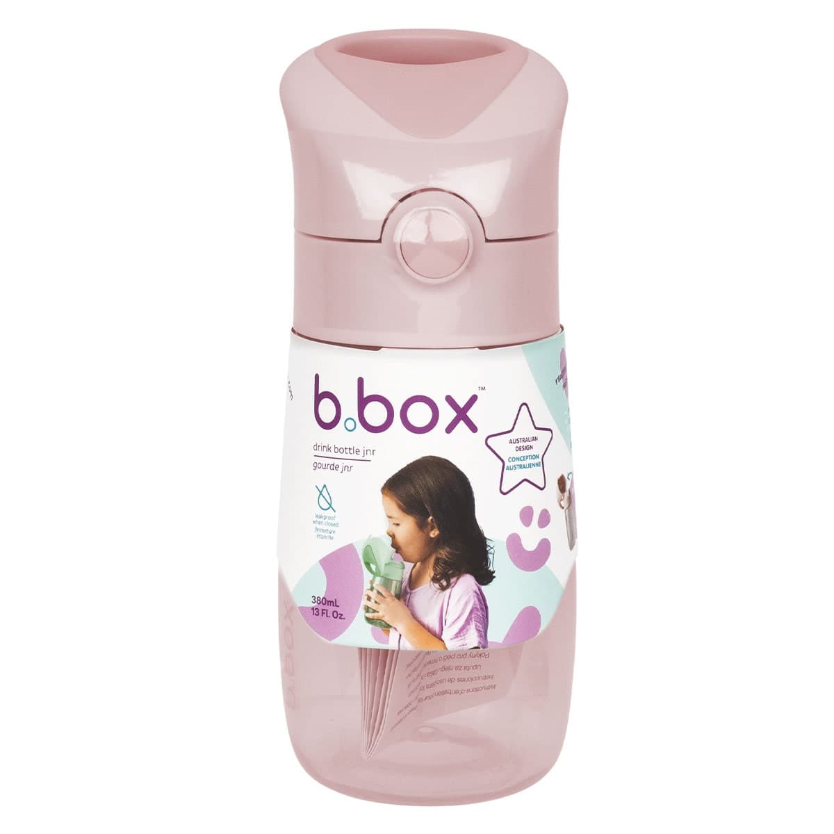 B.Box Junior Drink Bottle 380ml Blush