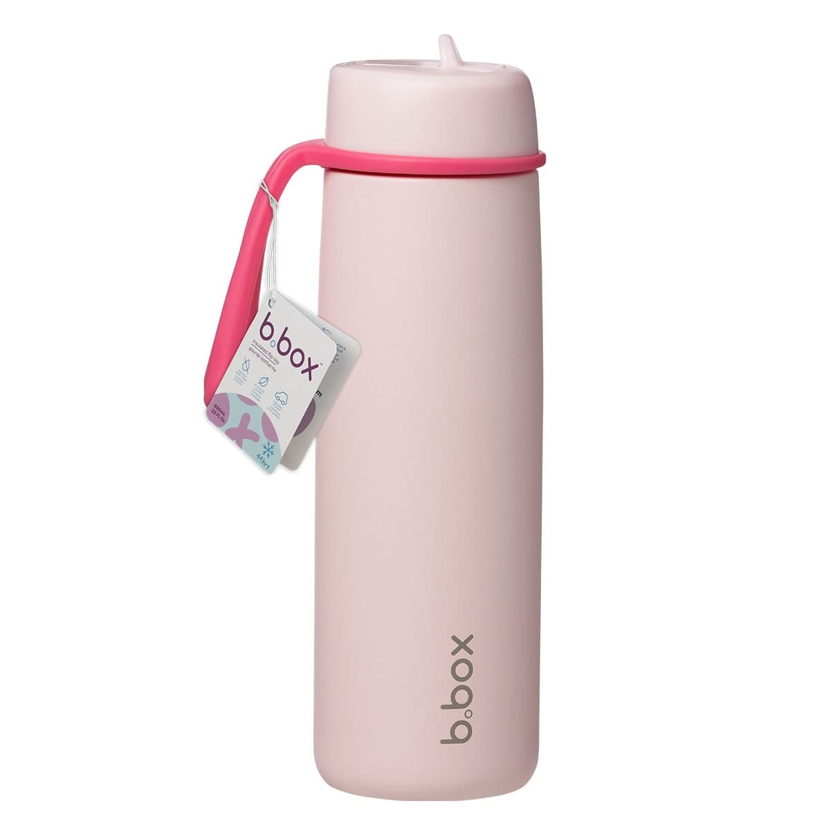 B.Box Insulated Flip Top Bottle 690ml Pink Paradise