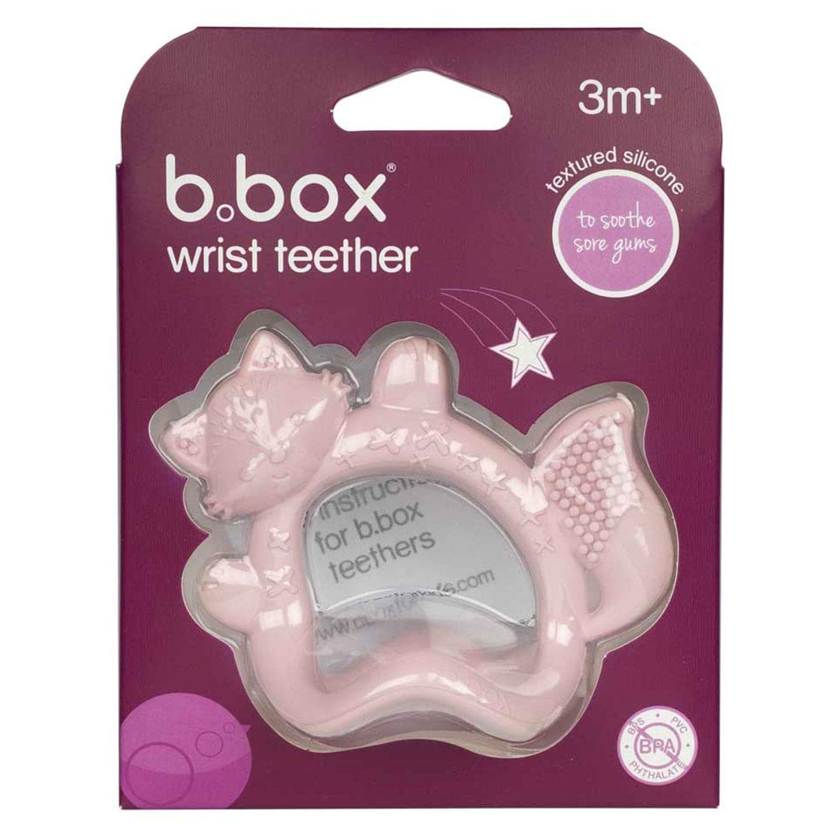 B.Box Wrist Teether Blush