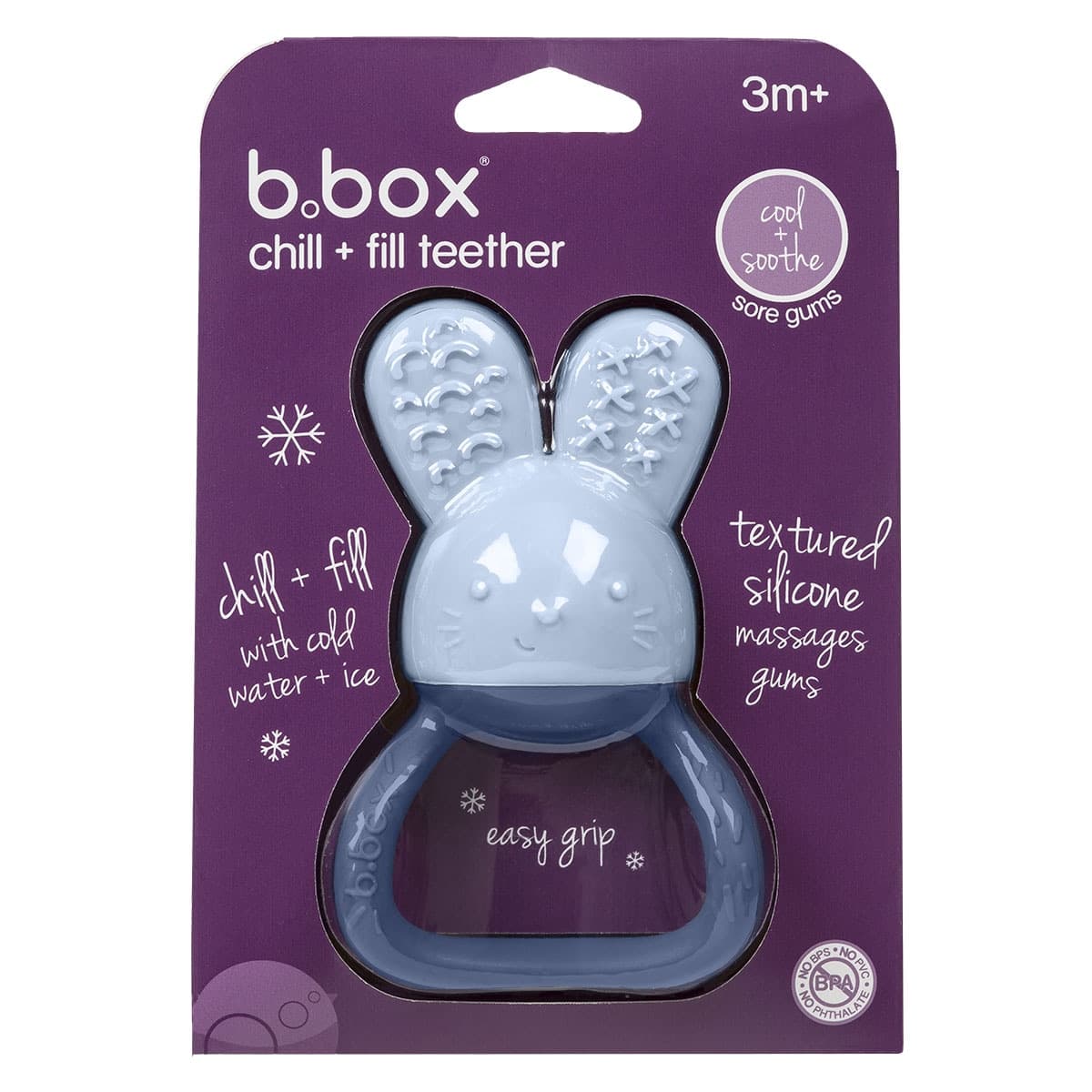 B.Box Chill + Fill Teether Lullaby Blue