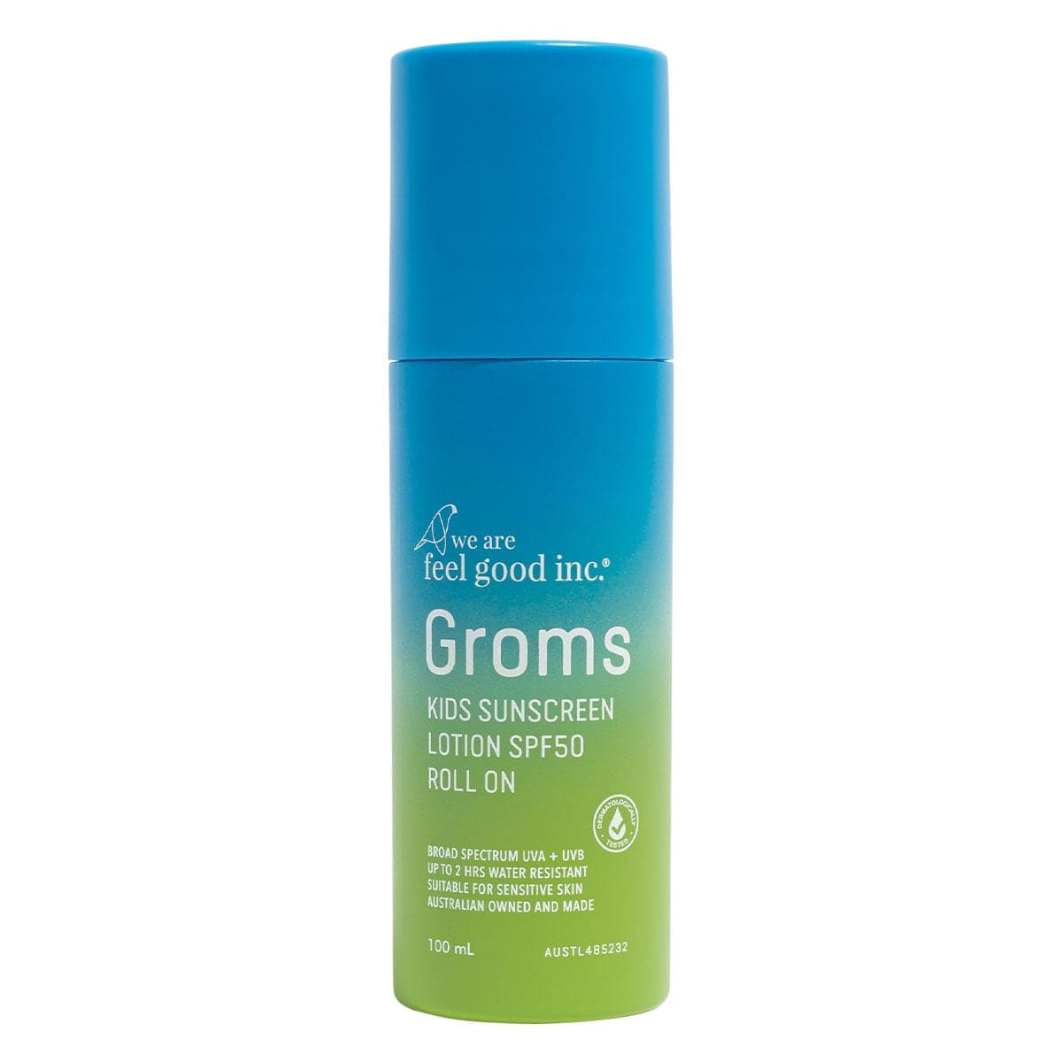 We Are Feel Good Inc. Groms Kids Sunscreen Lotion SPF50 Roll On 100ml