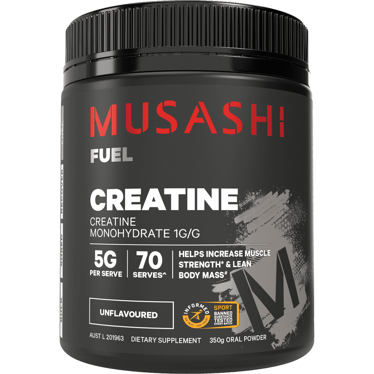Musashi Creatine Monohydrate Unflavoured 350g