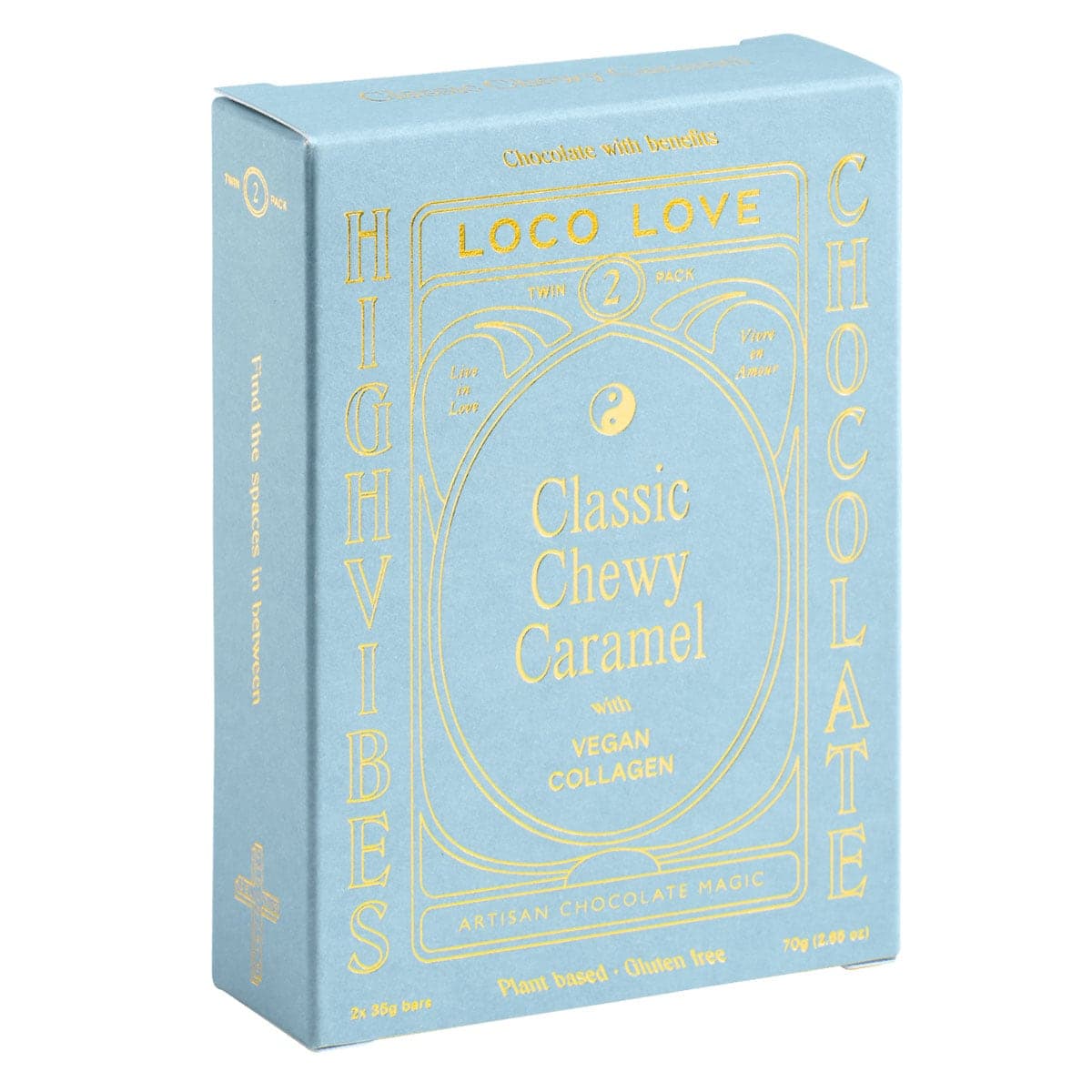Loco Love Twin Classic Chewy Caramel Chocolate Bar 70g