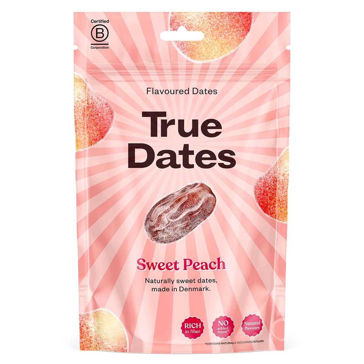 True Dates Sweet Peach Flavoured Dates 100g