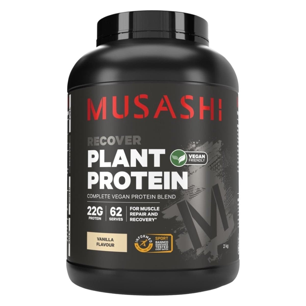 Musashi Plant Protein Powder Vanilla 2kg
