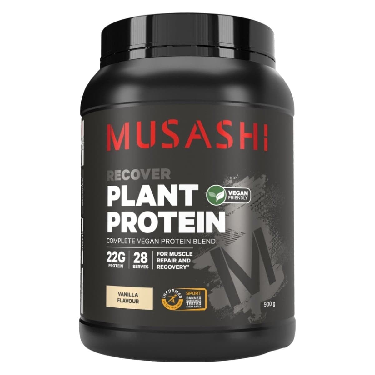 Musashi Plant Protein Powder Vanilla 900g