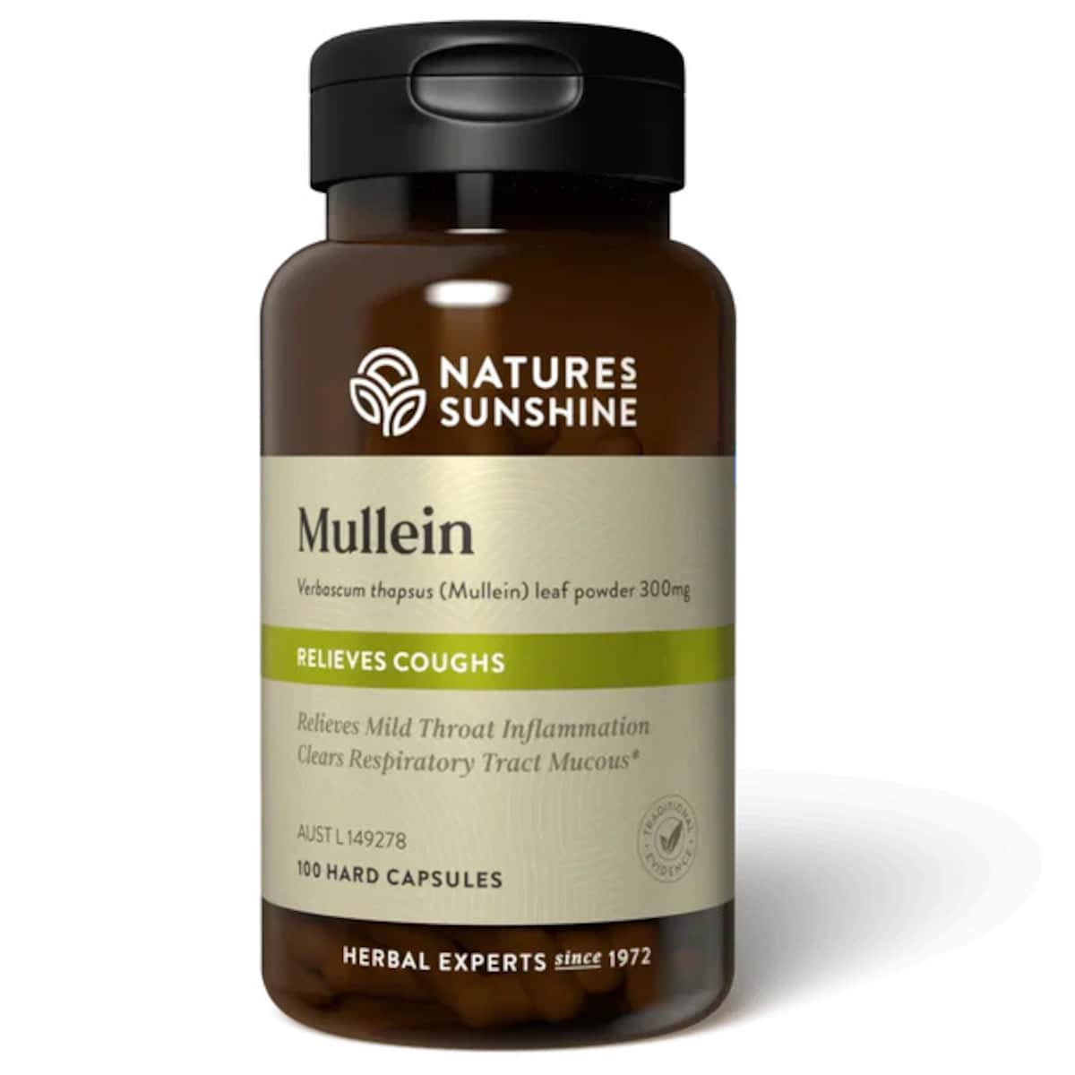 Nature's Sunshine Mullein 300mg 100 Capsules