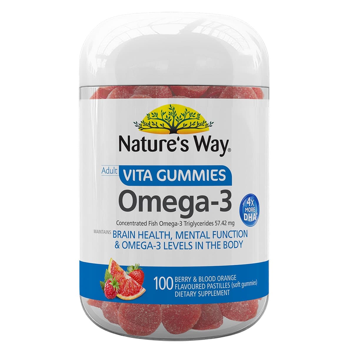 Nature's Way Adult Vita Gummies Omega-3 - 100 Pack