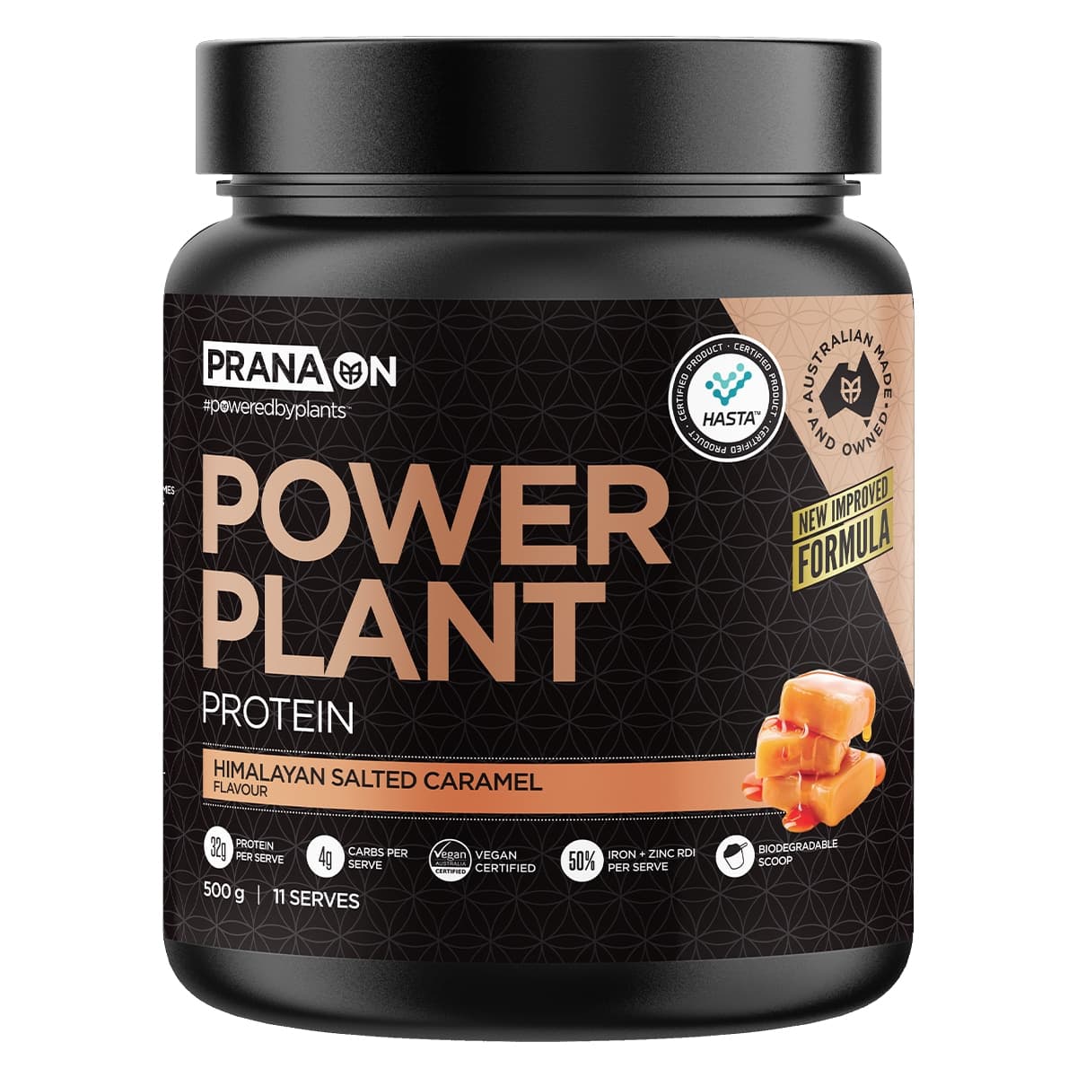 Pranaon Power Plant Protein Himalayan Salted Caramel 500g