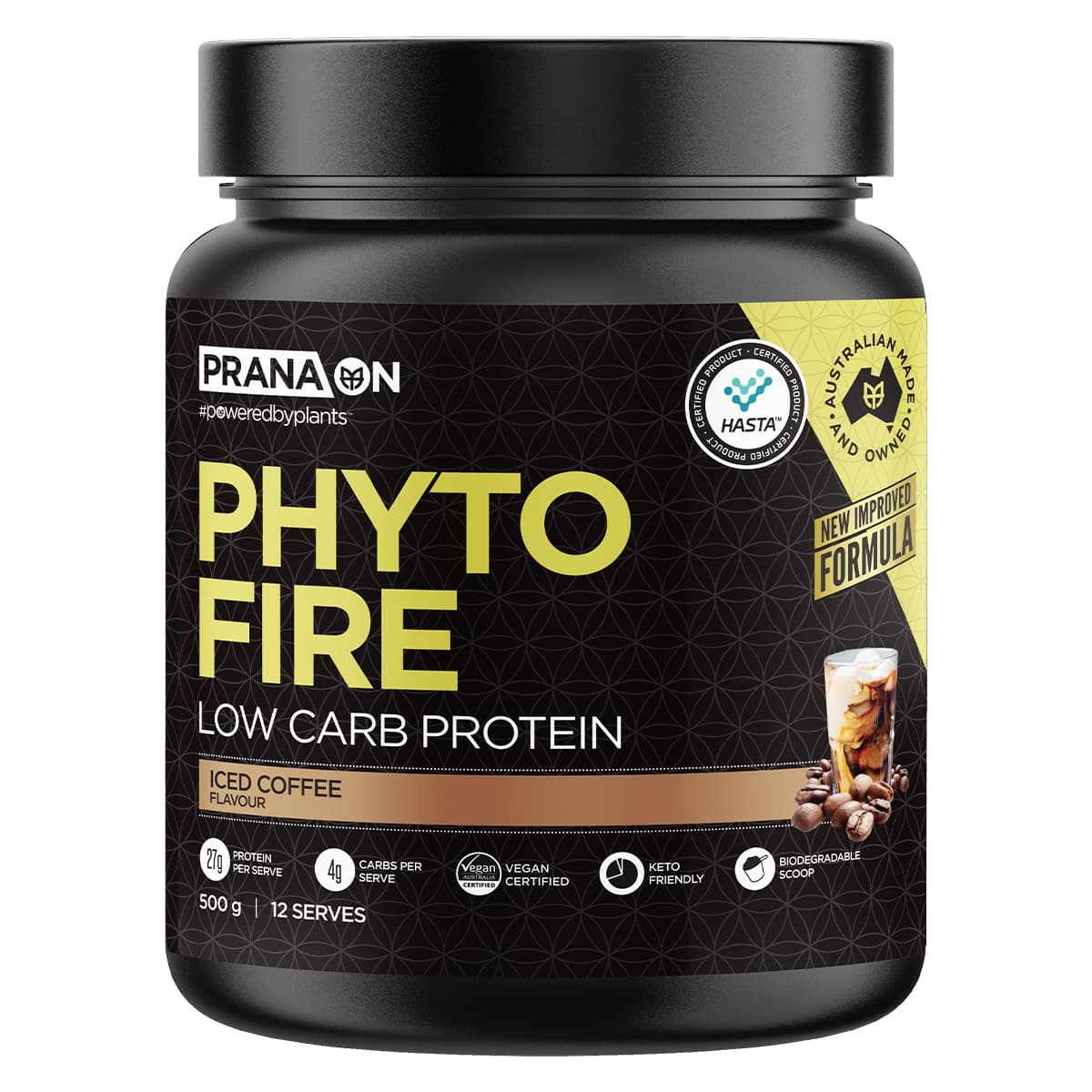 Pranaon Phyto Fire Protein Iced Coffee 500g