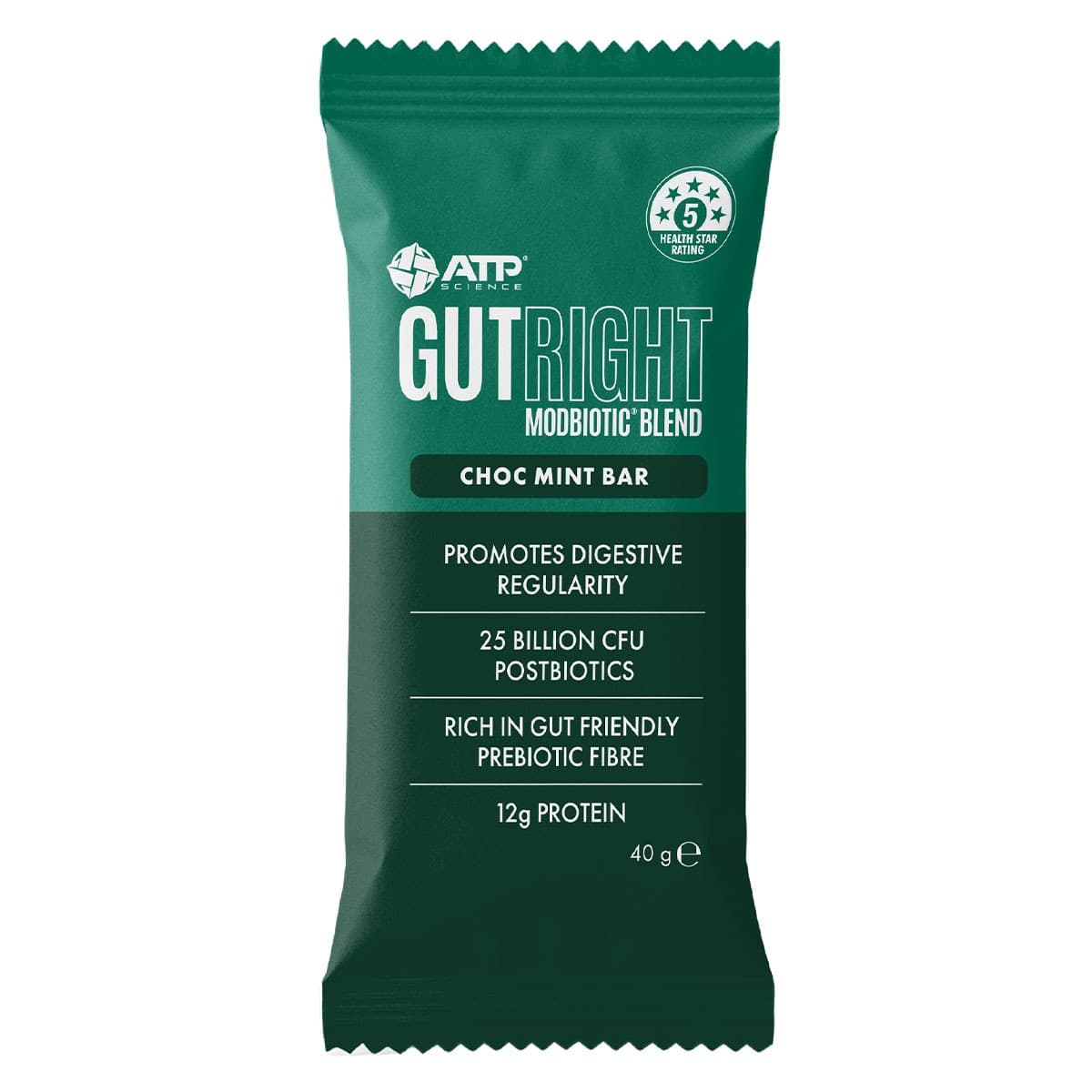 ATP Science Gutright Microbiotic Blend Choc Mint Bar 40g