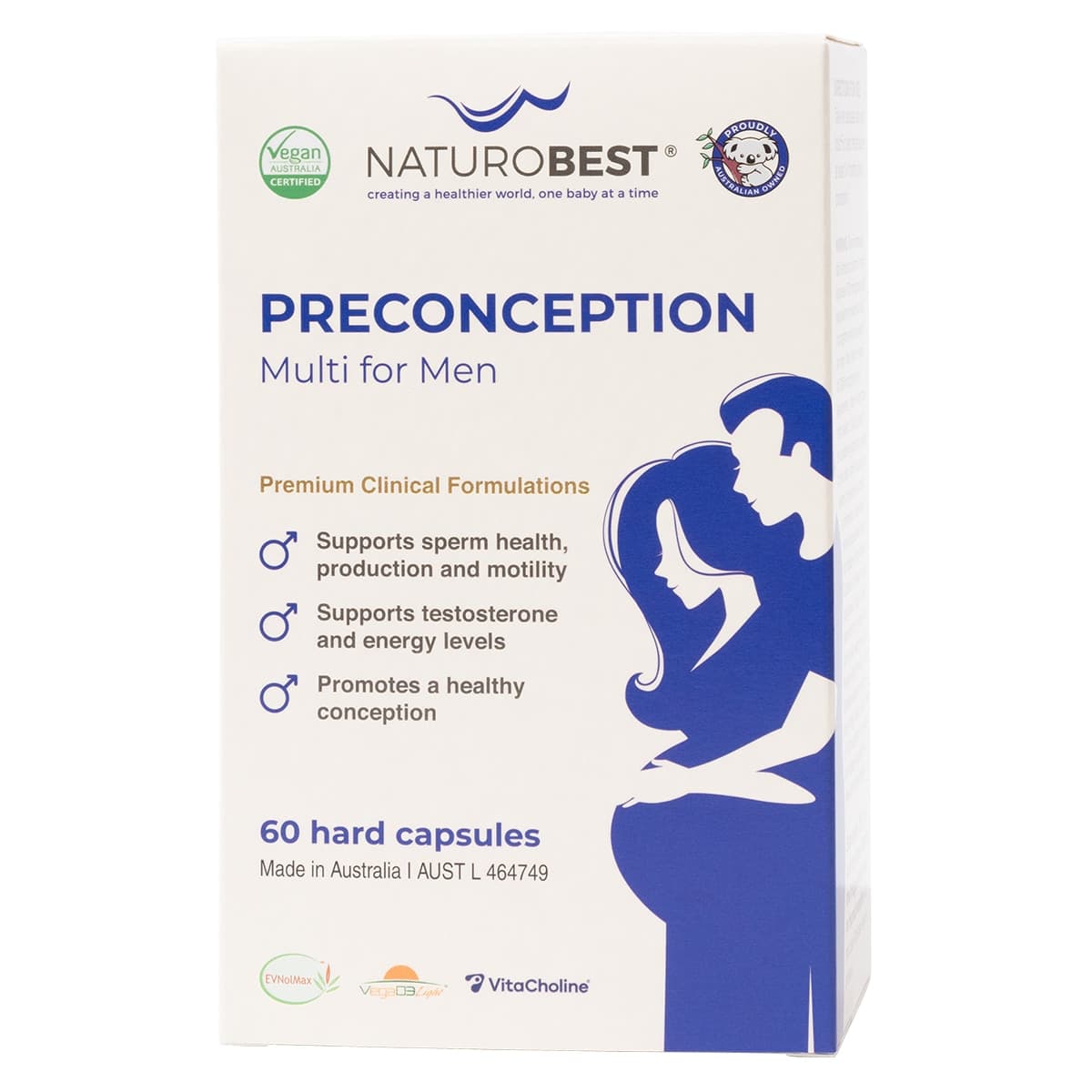 NaturoBest Preconception Multi for Men 60 Capsules
