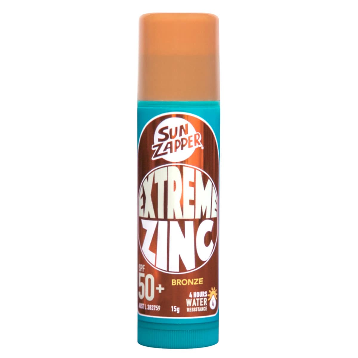 Sun Zapper Extreme Zinc Stick SPF50+ Bronze 15g