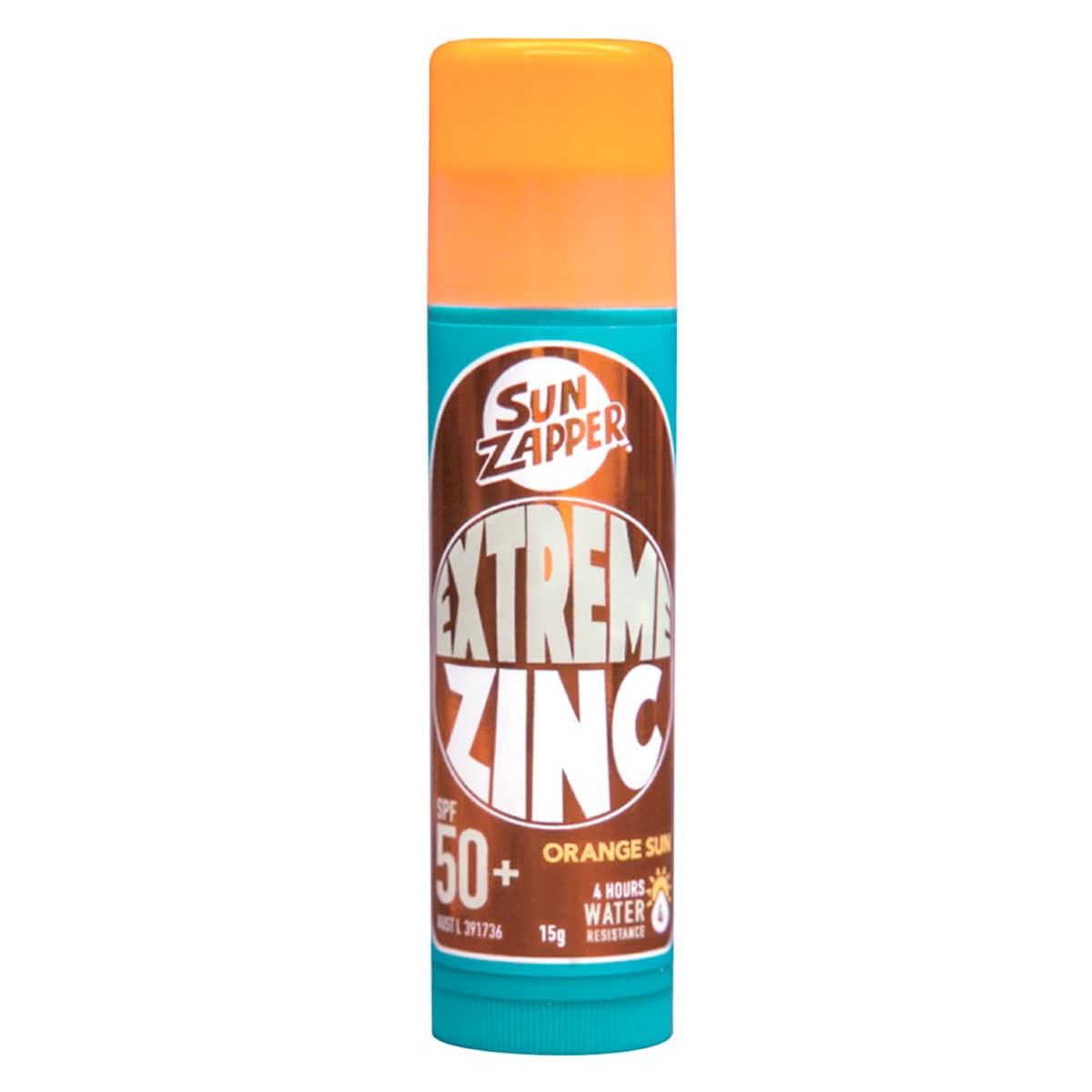 Sun Zapper Extreme Zinc Stick SPF50+ Orange Sun 15g