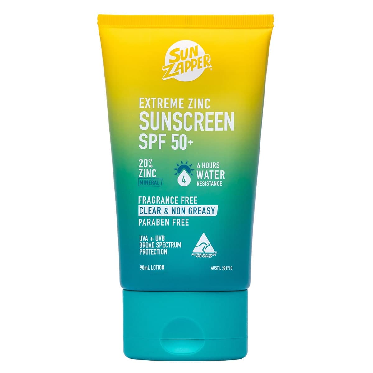 Sun Zapper Extreme Zinc Sunscreen Lotion SPF50+ 90ml