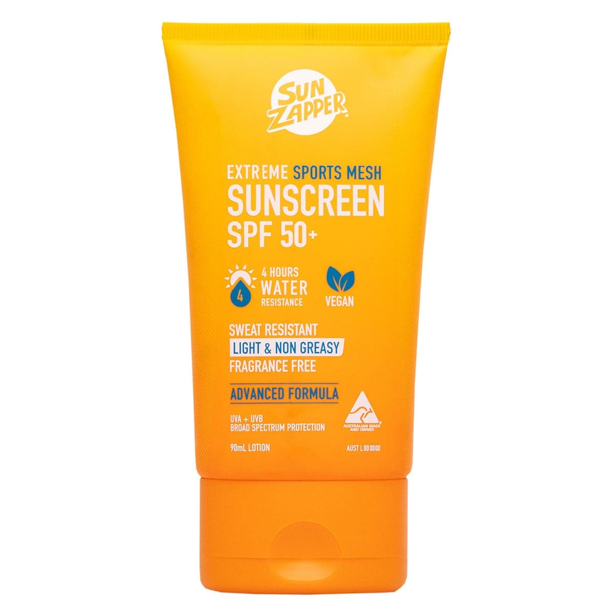 Sun Zapper Extreme Sports Mesh Sunscreen Lotion SPF50+ 90ml