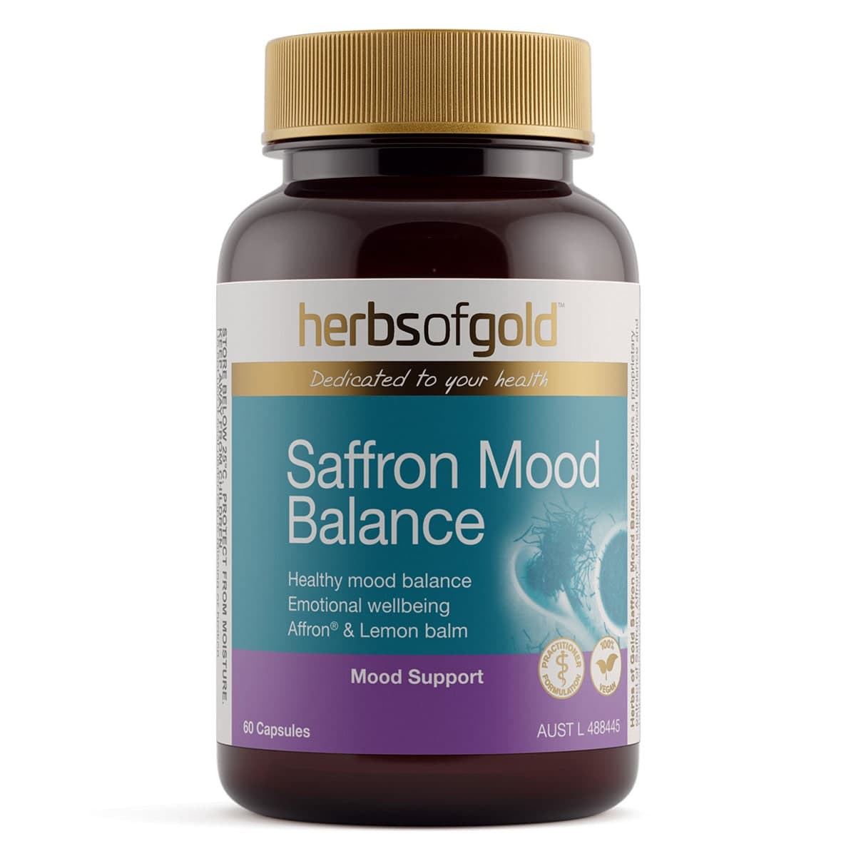 Herbs of Gold Saffron Mood Balance 60 Capsules