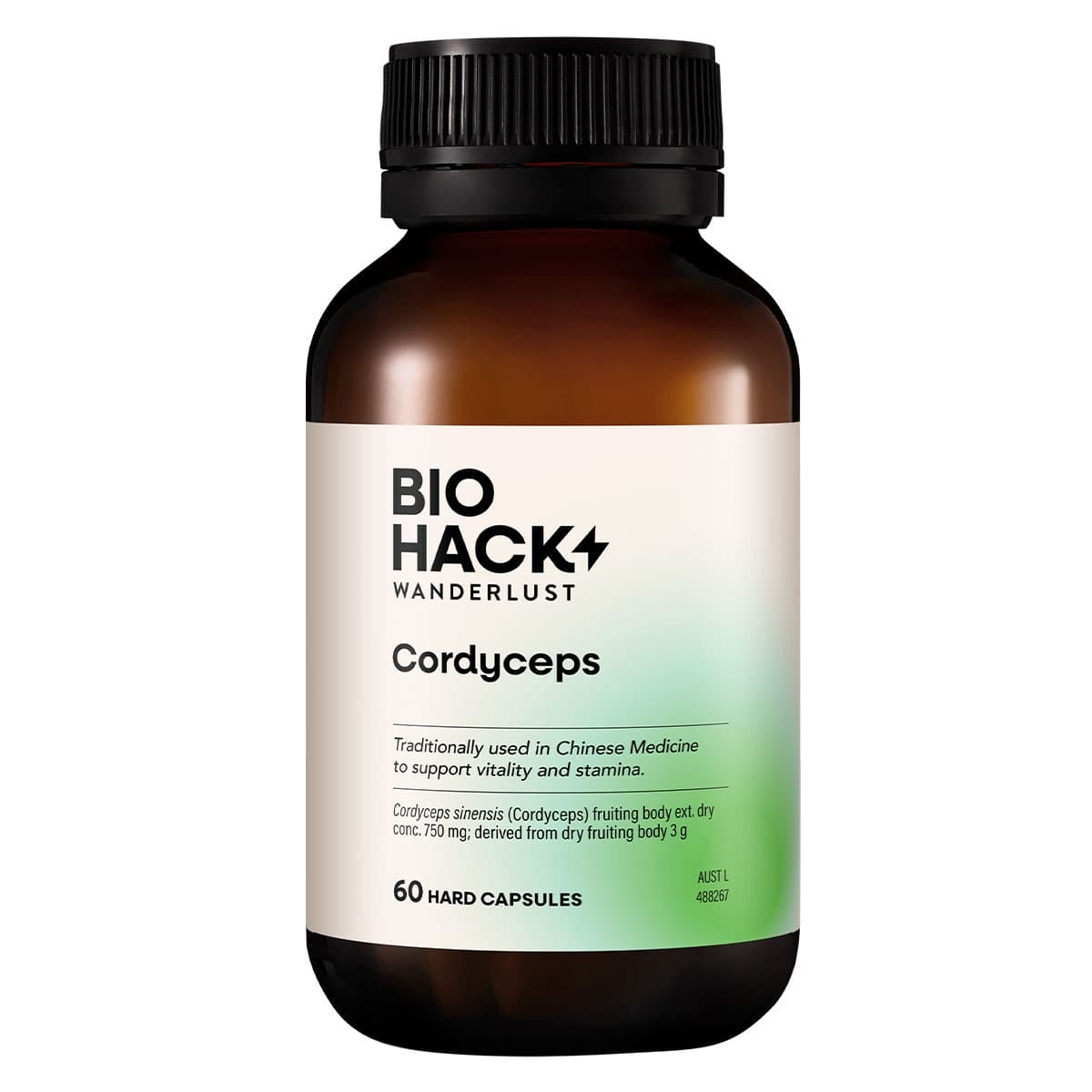BioHack Wanderlust Cordyceps 60 Capsules