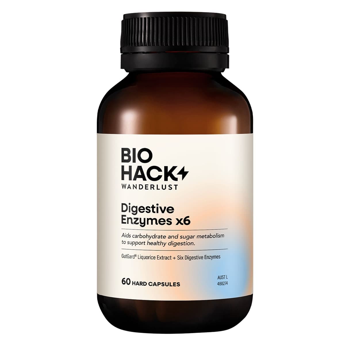 BioHack Wanderlust Digestive Enzymes x6 60 Capsules