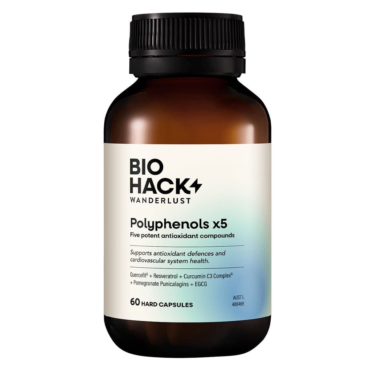 BioHack Wanderlust Polyphenols x5 60 Capsules