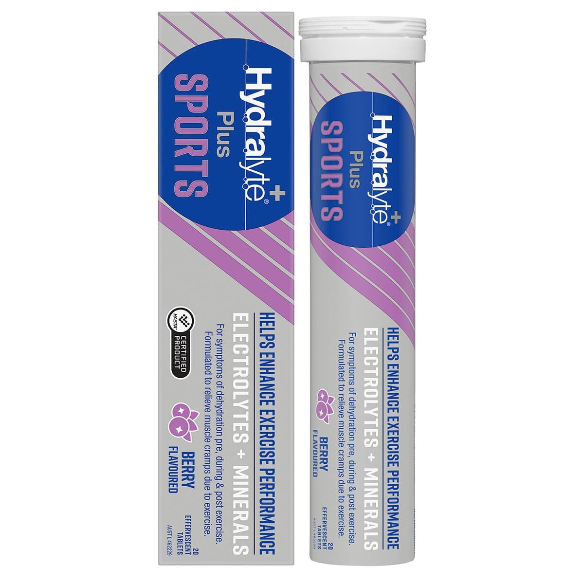Hydralyte Plus Sport Effervescent Electrolyte Tablets 20 Pack