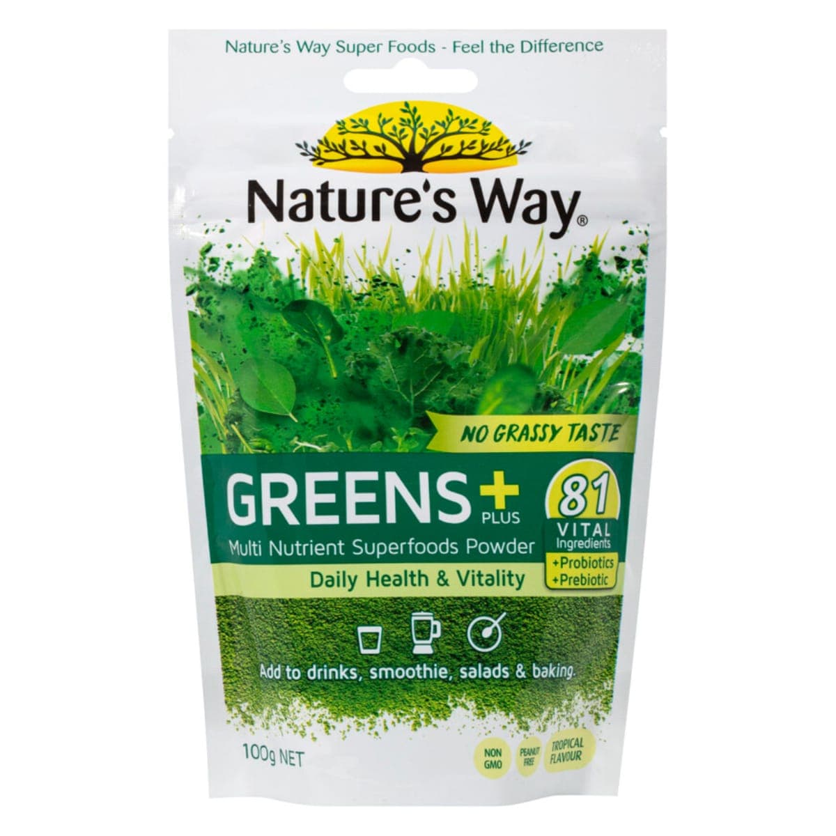 Nature's Way Superfood Greens Plus Powder 100g
