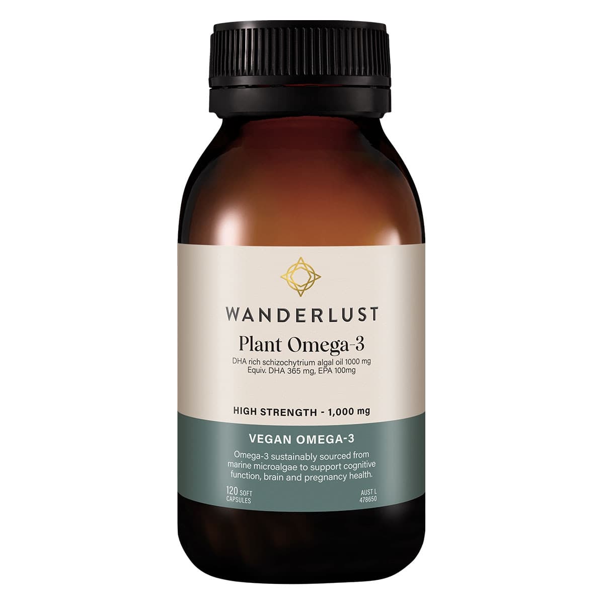 Wanderlust Vegan Omega-3 Complex 120 Capsules