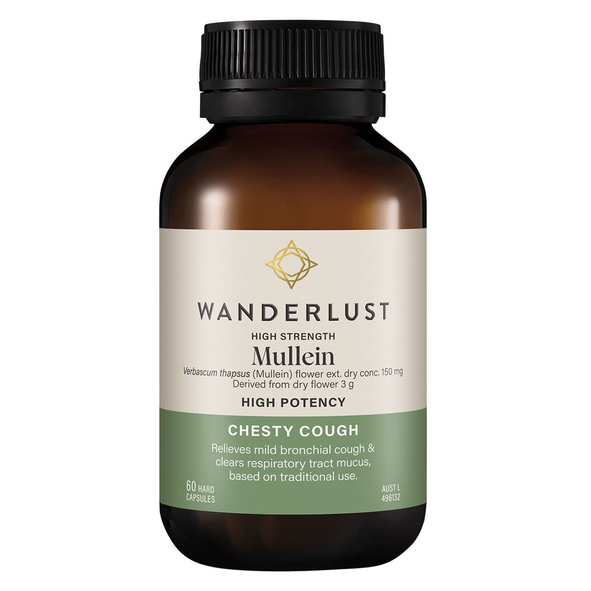 Wanderlust High Strength Mullein 60 Capsules
