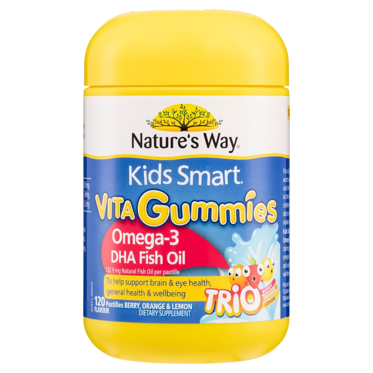 Nature's Way Kids Smart Vita Gummies Omega 3 Fish Oil Trio 120 Pack
