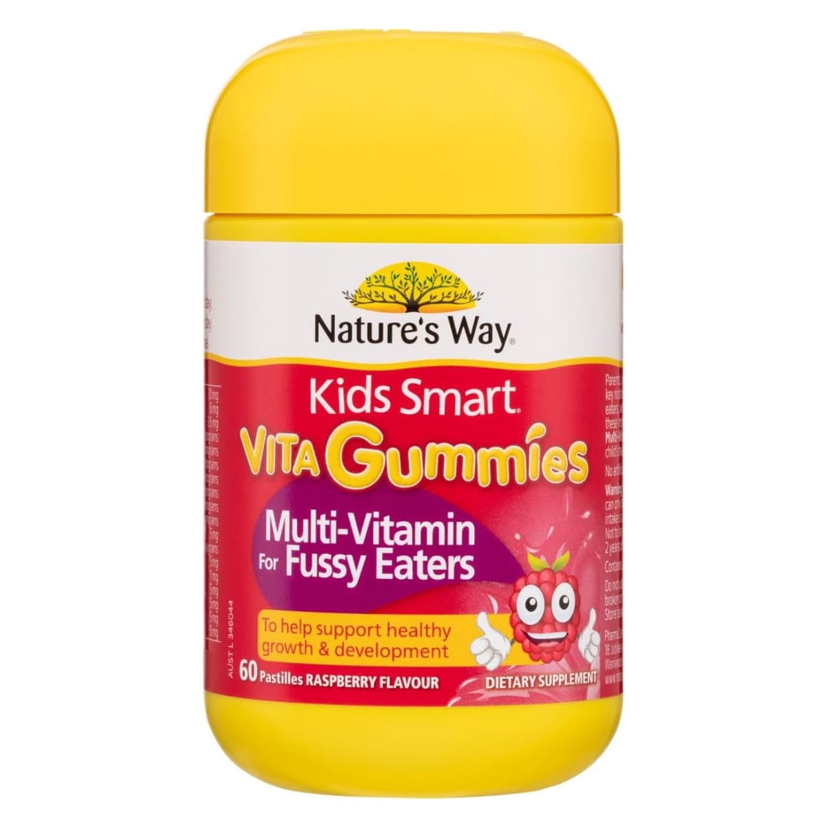 Nature's Way Kids Smart Vita Gummies MultiVitamin for Fussy Eaters 60 Pack