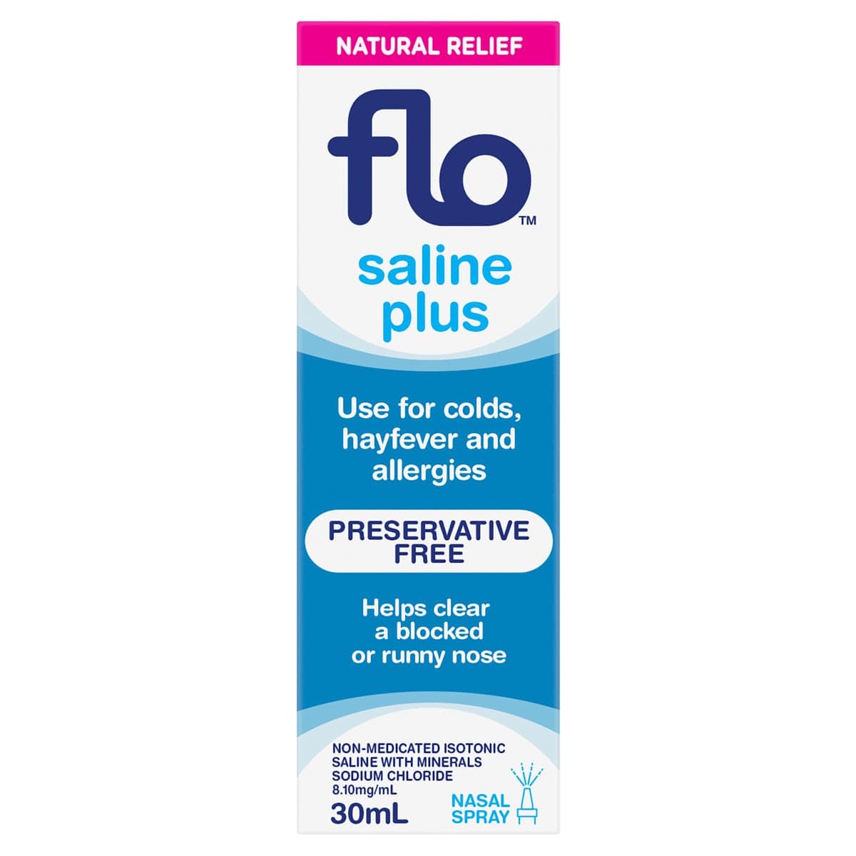 Flo Saline Plus Nasal Spray 30ml