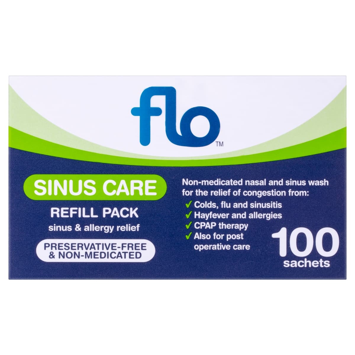 Flo Sinus Care Refill Sachets 100 Pack
