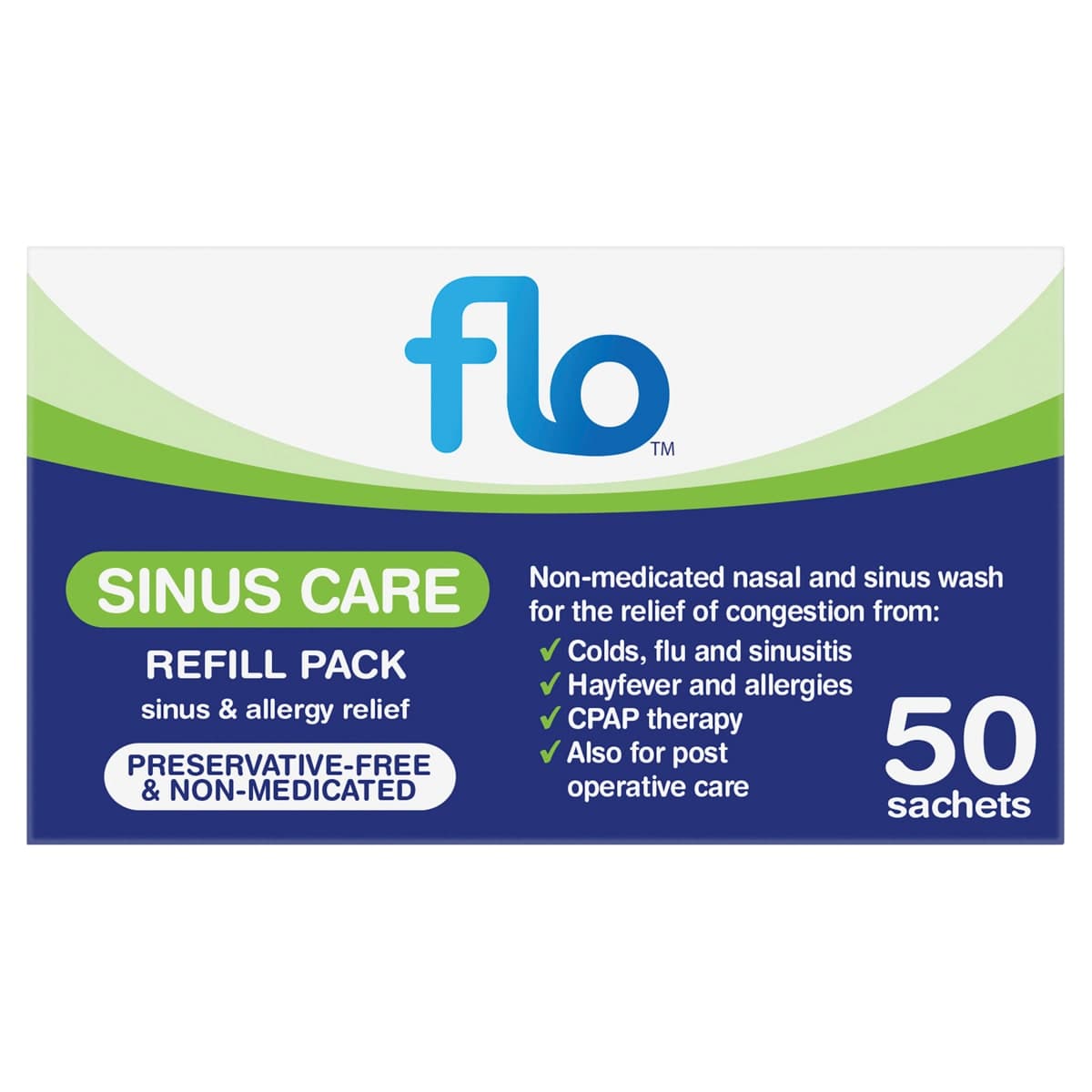 Flo Sinus Care Refill Sachets 50 Pack