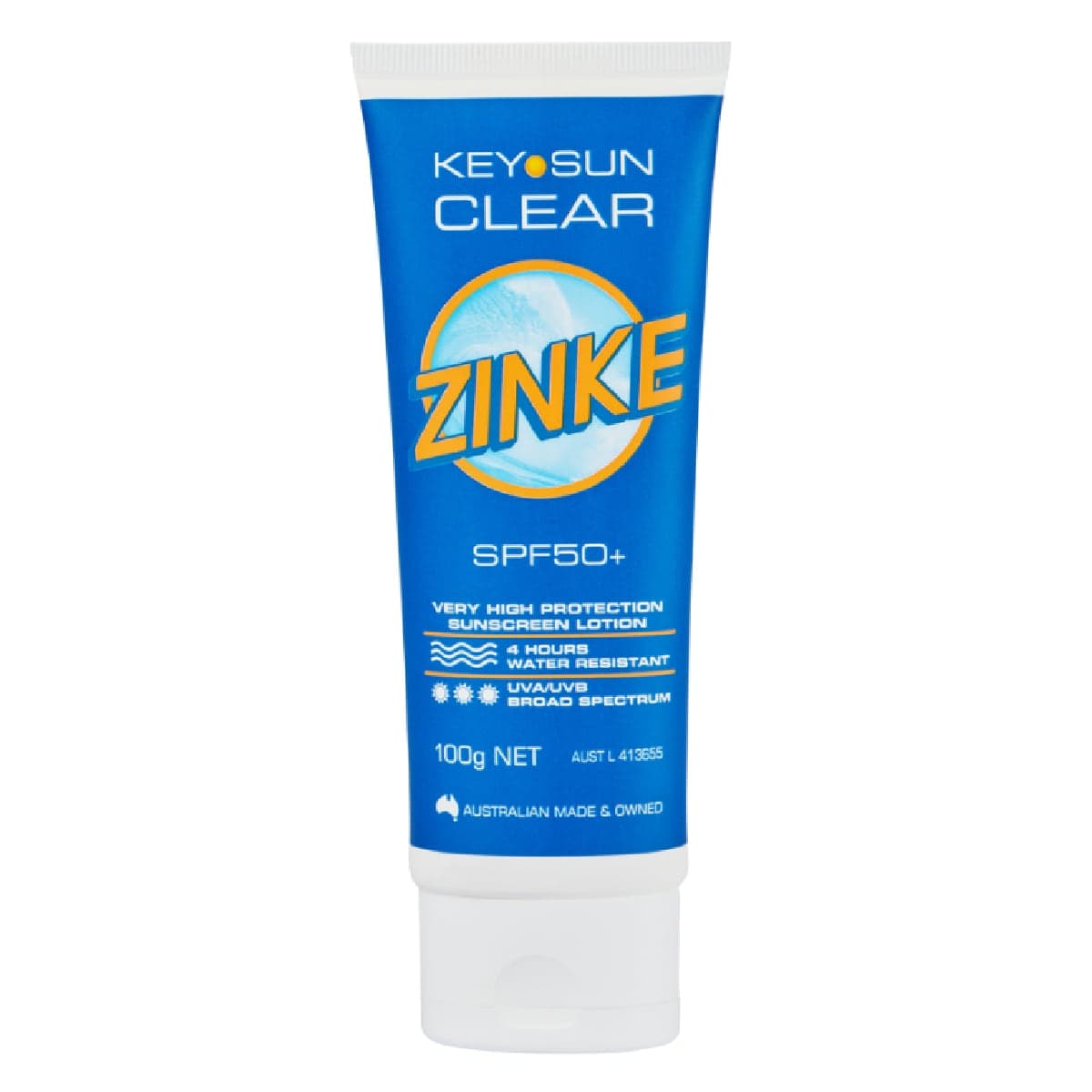 Key Sun Zinke Clear Zinke SPF 50+ 100g