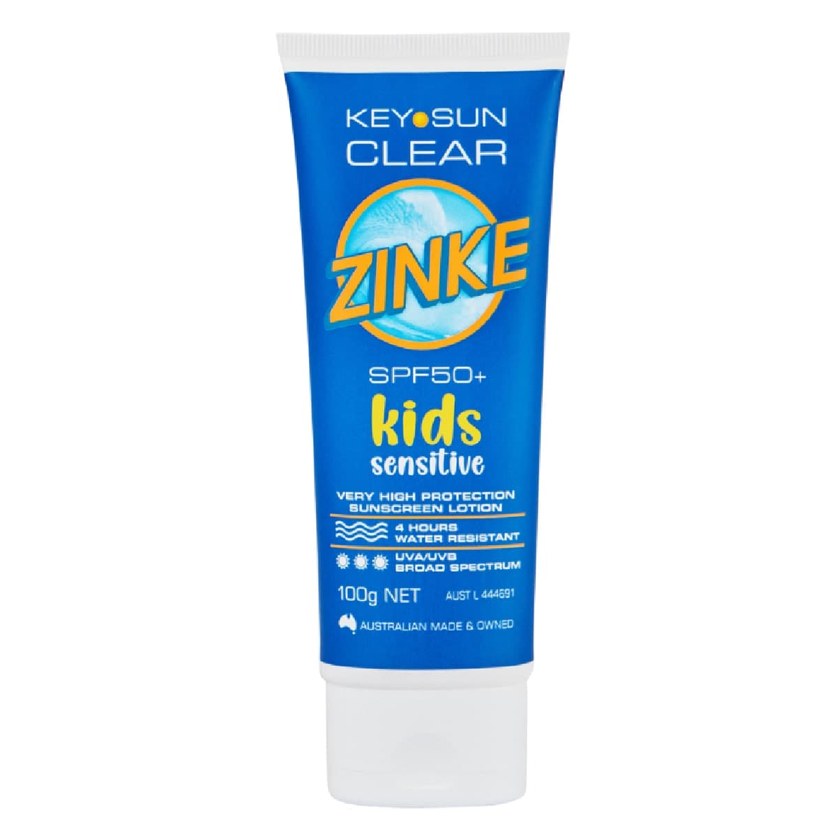 Key Sun Zinke Kids Sensitive Clear Sunscreen SPF 50+ 100g