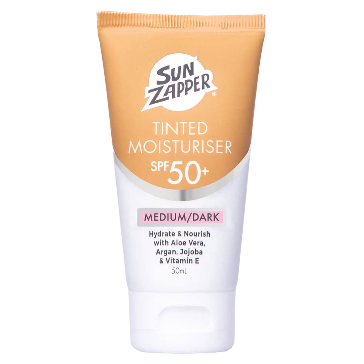 Sun Zapper Tinted Moisturiser SPF50+ Medium/Dark 50ml