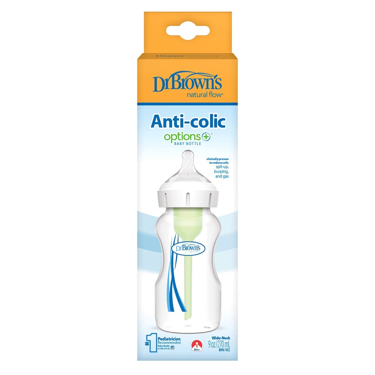 Dr Brown's Options+ Wide Neck Baby Bottle 270ml