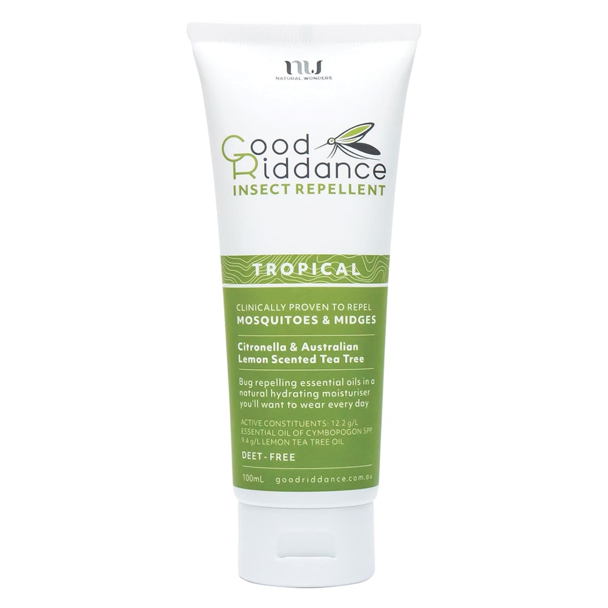 Good Riddance Insect Repellent Lotion Tropical 100ml Tube