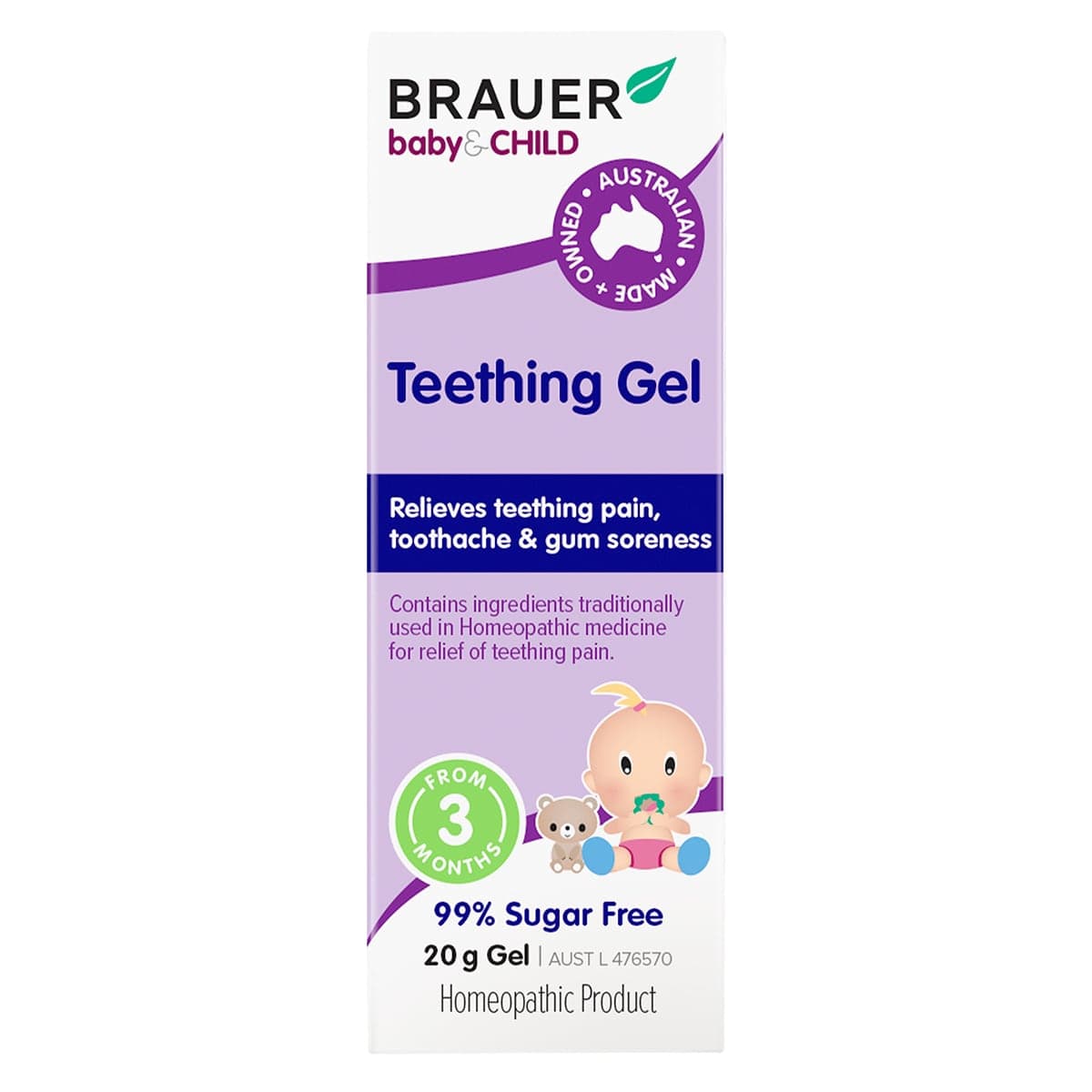 Brauer Baby & Child Teething Gel 20g