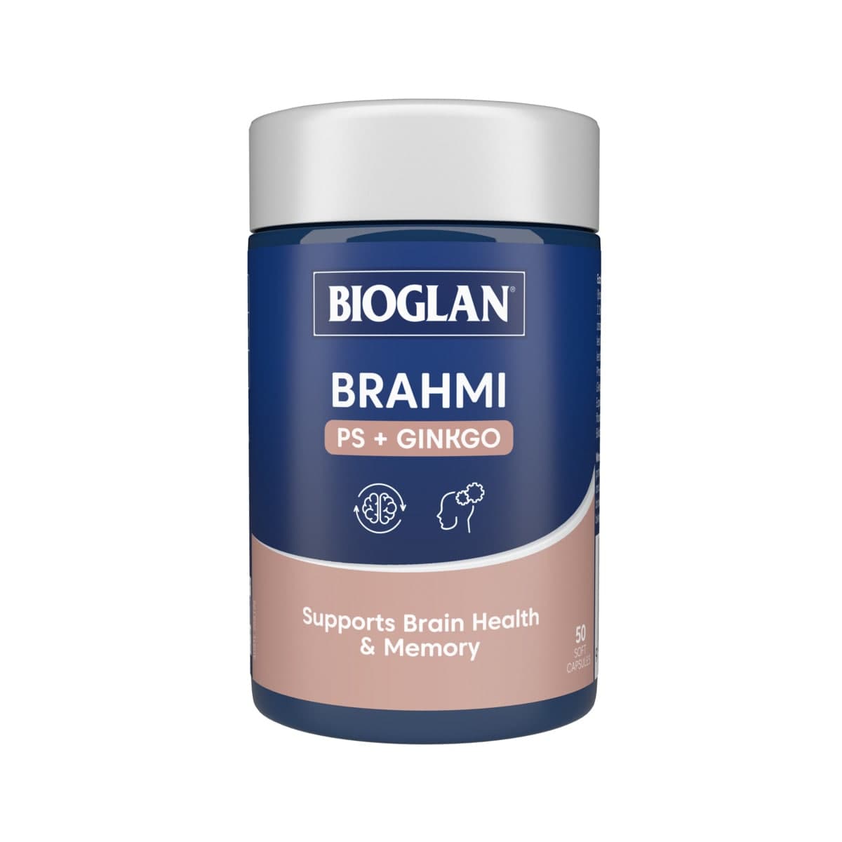 Bioglan Brahmi + PS + Ginkgo Focus 50 Capsules