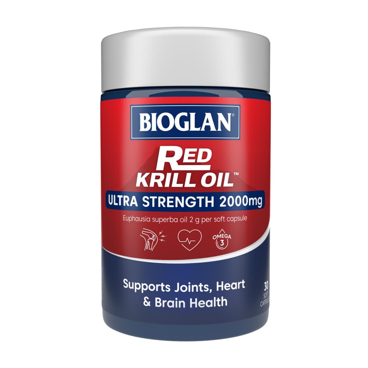 Bioglan Red Krill Oil High Dose 2000mg 30 Capsules