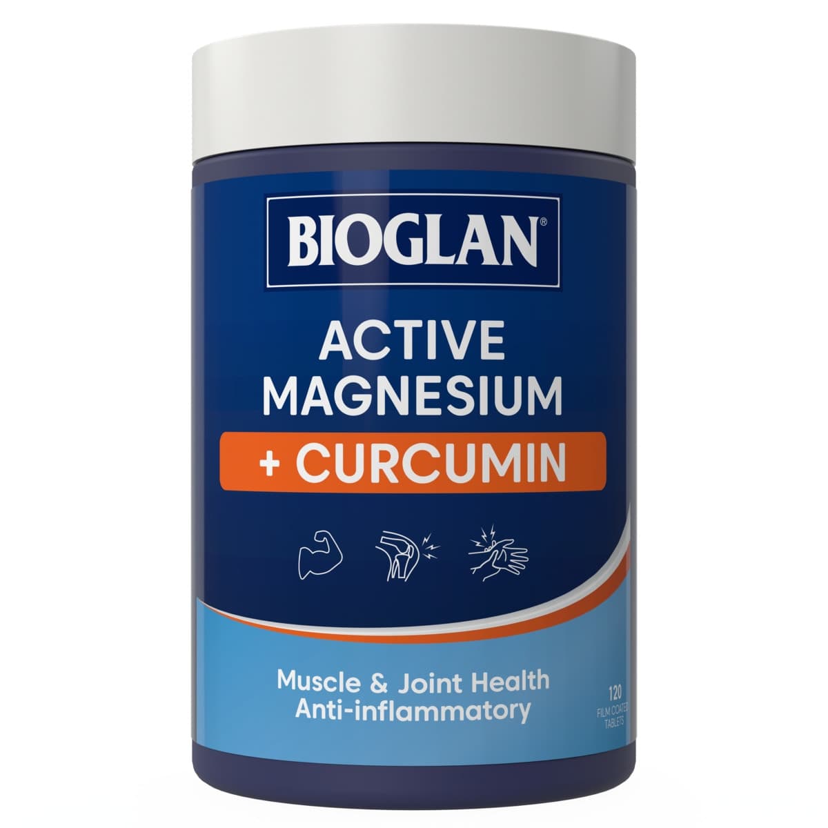 Bioglan Active Magnesium & Curcumin 120 Tablets